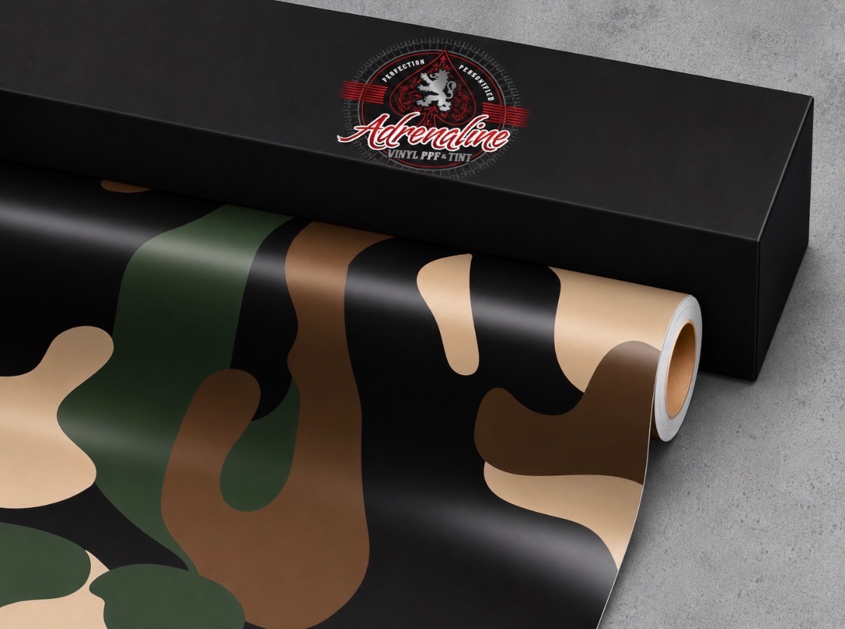 Classic Woodland Camo Camo vinyl wrap swatch